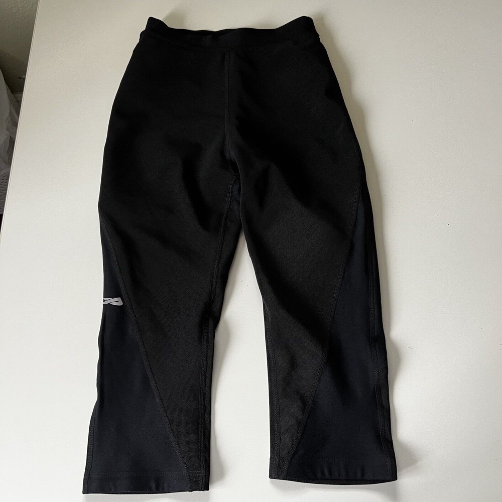 Physiclo Pro Resistance Black Training Compression Capri Leggings Womens 2XS XXS